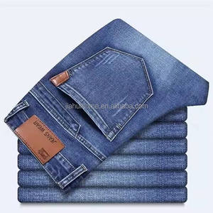 <span class=keywords><strong>Jeans</strong></span> da <span class=keywords><strong>Uomo</strong></span> Business Casual Blu Scuro Elasticizzati a Gamba Dritta Moda ad Asciugatura Rapida Alta Qualità Vendita all'Ingrosso - Product Image 1
