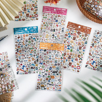 1 unidad por paquete, pegatinas decorativas para agendas, mini pegatinas para uñas, pegatinas de dibujos animados, pegatinas elegantes para agendas