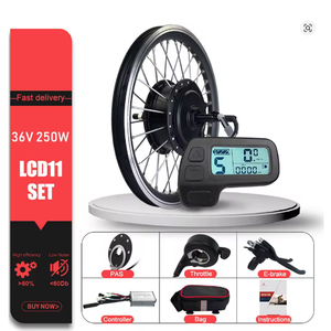 Kit de Conversión para <span class=keywords><strong>Bicicleta</strong></span> Eléctrica, Motor de Cubo Trasero sin Escobillas de 36V/48V 250W, Rueda de 20, 24, 26, 27.5, 28, 29 Pulgadas, 700C - Product Image 1
