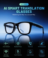 Occhiali Intelligenti AI Portatili e Alla Moda con Funzioni di Comunicazione, Chat, Lettore Musicale, Traduzione in Tempo Reale, IP54, in ABS