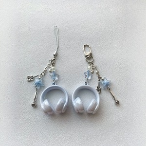 AM Hit Cross-border Best-selling Trend Music <strong>Headphones</strong> Personalized Cool Version Student Backpack Keychain Pendant - Product Image 4