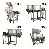 Mélangeur horizontal de poudre de qualité industrielle avancée pour amidon avec pièces de contact en acier inoxydable