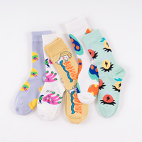 Chaussettes de sport unisexes confortables et amusantes, style personnalisé, couleurs vives, vente en gros