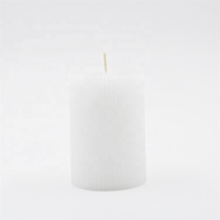 Vente en gros de bougies pilier Bougie personnalisée à dessus plat Bougies pilier de haute qualité pour la maison