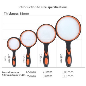 Lente óptica acrílica de 90mm de diámetro de diseño de fábrica/lente bifocal/lente de aumento - Product Image 4