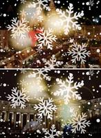 Projecteur LED Laser imperméable conforme à la norme IP65, luminaire décoratif d'extérieur, 12 modes, projection de neige, idéal pour une fête, noël