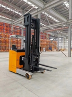 Chariot élévateur électrique assis 48V, capacité nominale 2000 kg, entraînement AC, mât haut 12000 mm de levage pour entrepôt à hauts plafonds CQDE20H