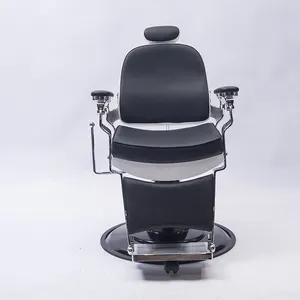 Luxury salon furniture beauty comfortable men's barber chair portable all purpose hair salon reclining styling chair