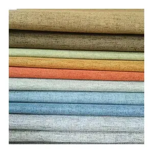 Linen Curtain Blackout Window Curtains For Hotel Solid Curtain Fabric