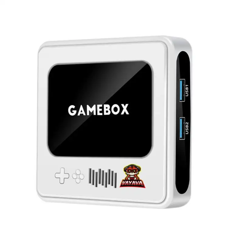 GAMEBOX 듀얼 시스템 안드로이드 레트로 비디오 게임 콘솔 4K HD TV 게임 플레이어 무선 컨트롤러 PS P PS1 아케이드 게임