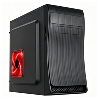 Vente directe du fabricant, châssis de PC de jeu MicroATX, support en acier SPCC 0,35, alimentation, 1 emplacement pour disque dur, 3 ventilateurs, panneau frontal USB, RGB, ordinateur