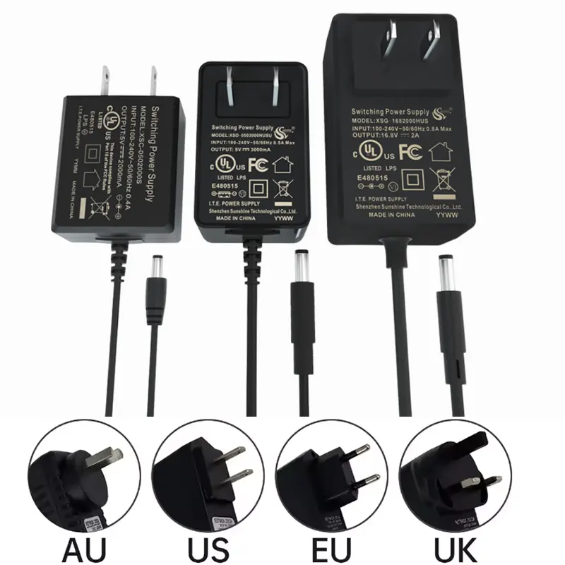 Adaptateur secteur ca dc 42v 0.5a 1a 1.5a 1.7a 2a 2.5a 3a chargeur de batterie au lithium adaptateur secteur alimentation pour scooter électrique e vélo