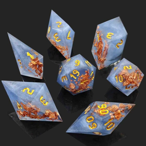 Mini Planet DND - Juego de Dados Poliédricos de Resina Hechos a Mano con Núcleo Líquido de Astronauta para Juegos de Mesa TRPG de Dragones y Mazmorras - Product Image 6