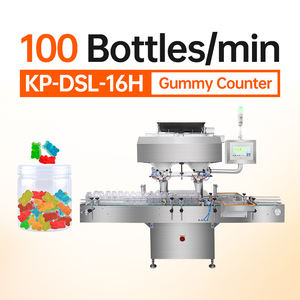 Compteuse automatique de capsules et comprimés à 16 voies, machine de comptage haute vitesse pour bonbons, gommes et comprimés en flacons - Product Image 1