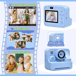 Appareil <span class=keywords><strong>photo</strong></span> jouet imprimable CHXDEV, appareil <span class=keywords><strong>photo</strong></span> portable à double objectif, appareil <span class=keywords><strong>photo</strong></span> selfie 1080P HD avec papier d'impression, meilleur cadeau pour les enfants - Product Image 2