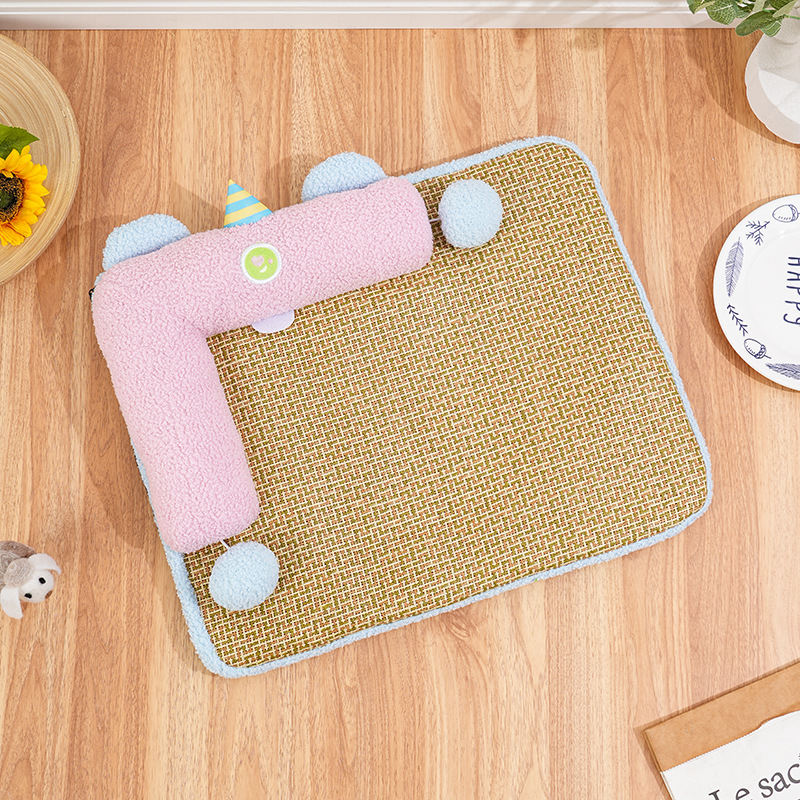 Peach Pink - L-shaped Pillow/Mat