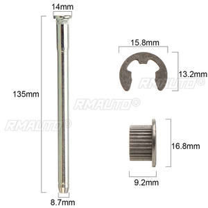 Kit de réparation de garnitures de porte 8X et de bagues de serrage 4X pour charnières de porte de voiture, pour D22 94-05, haute résistance, résistant à la corrosion - Product Image 5