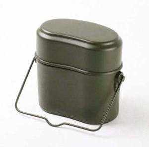 DFM1104 - Juego de 3 recipientes para comida con tapa y 2 compartimentos, para trabajo al aire libre, combate, etc. (CN/GUA) - Product Image 5