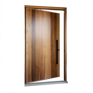 Puerta Pivotante de Madera Maciza de Roble de Lujo Prima, Puerta Exterior Moderna para Casa, Villa, Seguridad, Insonorización, Aislamiento Térmico, <span class=keywords><strong>Entrada</strong></span> de Hotel - Product Image 1