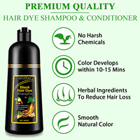 3-in-1 Anti-Haarausfall Langanhaltende Organische Shampoo-Farbe Schwarzes Haarfärbeshampoo für Tiefenpflege des Haares