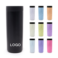 Haute Qualité Meilleur Vendeur Flacons À Vide Personnalisés Thermos Presse Couvercle Bouteille D'eau En Acier Inoxydable 304 Avec Couvercle