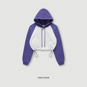 Sudadera Corta de Punto con Hombros Descubiertos, Estilo Americano, Otoño/Invierno, Personalizable, para Mujer - Product Image 2