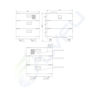 Sistema de Energía Solar Híbrido/Fuera de la Red de 20KW con Batería de Litio y Inversor Personalizados de Fábrica LVFU, Sistema de Batería Todo en Uno de 48V para el Hogar - Product Image 5