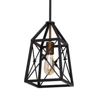 Lampada a sospensione articolabile 1xE27 in nero e oro, dimensioni 140x20x20 cm, ideale per l'illuminazione decorativa in interni. - Product Image 1