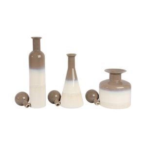 Vasi per Fiori in Ceramica con Finitura Ombré Contemporanea per Soggiorno, Ufficio e Centrotavola - Product Image 3