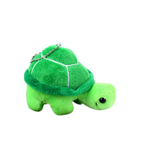 Mignon petit sac Kawaii doux sac à dos pendentif tortue Animal peluche poupée porte-clés tortue peluche porte-clés pour cadeau de Promotion