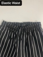 Logo personnalisé uniforme de restaurant pantalon de travail pantalon de chef stipe craie pantalons pour hommes pour le travail