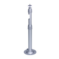 Support de caméra de sécurité et de vidéosurveillance en alliage d'aluminium réglable de 100 à 200 cm pour tube de 28 mm