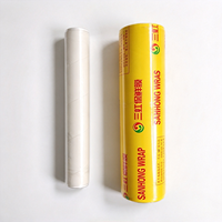 Film alimentaire PVC moulé anti-buée de qualité supérieure 10 microns, petit mandrin 38 mm, pour emballage de produits de boulangerie, plats préparés et traiteur