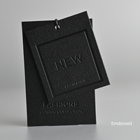 Tablette suspendue personnalisée de haute qualité étiquettes volantes de marque personnalisée en relief étiquette de vêtement
