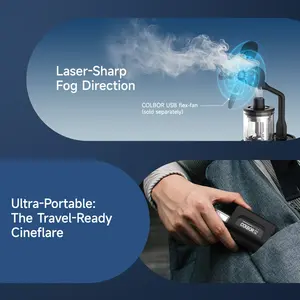 Máquina de Humo SYNCO COLBOR CF3 con Control Remoto, Prevención de Quemaduras en Seco, Generador de Humo para Video, Cine, Actuaciones en Escenario, Ambiente - Product Image 3