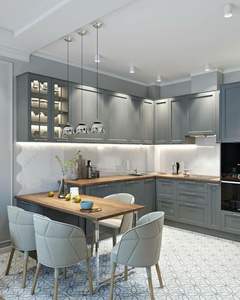 Offerta Speciale: Set di <span class=keywords><strong>Mobili</strong></span> da <span class=keywords><strong>Cucina</strong></span> Modulari Moderni su Misura in PET e MDF, Design Italiano, con Armadietti e Spazio di Archiviazione - Product Image 6