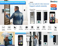 Interphone vidéo IP multifonction Secukey, interphone vidéo TCP, sonnette vidéo IP PoE, clavier d'accès
