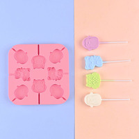 Moule à sucettes en Silicone, forme mignonne et sûre, décoration de gâteau Fondant, argile polymère, chocolat, bonbons, cuisson, bricolage, pâte, gelée, glaçon