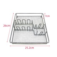 Porte-couverts minimaliste créatif DaS en fer forgé avec compartiments de rangement