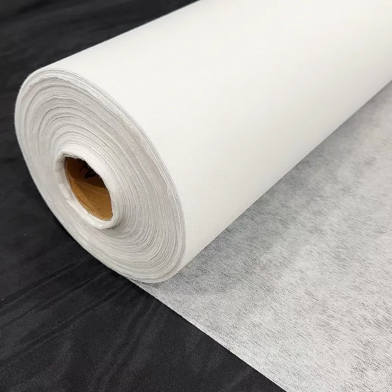 35gsm pa pes interlining 90 100 150 cm 100% polyester nonwoven interlining adhesive interlining-YBND8550