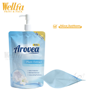 Sacchetti Doypack Personalizzati OEM con Beccuccio per Detersivo <span class=keywords><strong>Liquido</strong></span>, 800ml 1L, in PE Bianco ad Alta Barriera, Sacchetto Stand-up con Beccuccio - Product Image 1