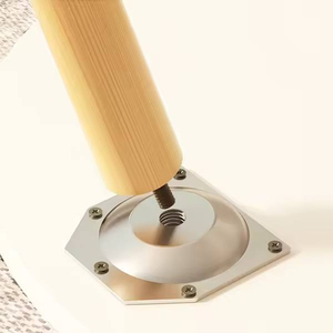 <b>Solid</b> <b>Wood</b> Convertible <b>Round</b> <b>Dining</b> <b>Table</b> with Modern Design for Hotel and Apartment Use - Product Image 5