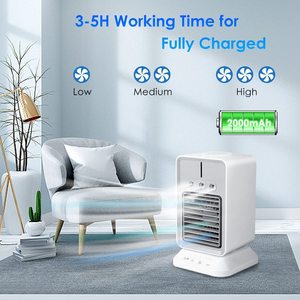 Mini Desktop Cooling <b>Fan</b> With Oscillation Control For Home Office Use USB Powered 120 Degree Spray Humidifier - Product Image 4