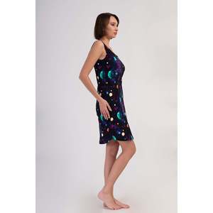 TUNICHE OVALLE DA DONNA LYC SUPREM CON COLLO <span class=keywords><strong>A</strong></span> V E SPALLINE - BLU NAVY - BLU NAVY - Product Image 3