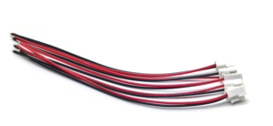 VH3.96-2P Electronic Wire <b>Harness</b>: 1H/VH3.96-2P + UL1007#20 Red, <b>Black</b> L=190mm - Product Image 6