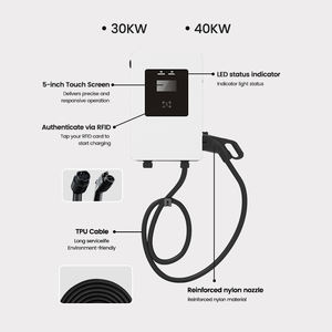 Produttori vendita <span class=keywords><strong>DC</strong></span> 30kW cavo a parete EV stazione di ricarica OCPP1.6J Smart GBT stazione di auto elettrica veloce - Product Image 2