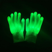 Juguetes Promocionales, Guantes LED Brillantes, Accesorio Mágico con Luces Intermitentes para los Dedos, para Halloween, Navidad, Año Nuevo, Accesorios de Baile, Ambiente Festivo