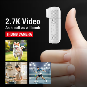 Caméra de sport multi-usage 2.7K, caméra miniature légère et portable, caméscope à tenir au doigt, enregistrement audio et vidéo mains libres - Product Image 4