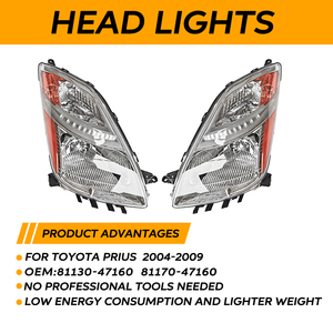 <span class=keywords><strong>Toyota</strong></span> <span class=keywords><strong>Prius</strong></span> 04-09 far için fabrika fiyat araba far kafa lambası - Product Image 1