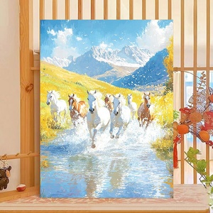 Kit de peinture à l'huile numérique DIY en acrylique non toxique encadré 40x50cm, idéal pour les débutants - Product Image 3